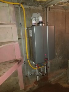 Rinnai certified install tankless water heater