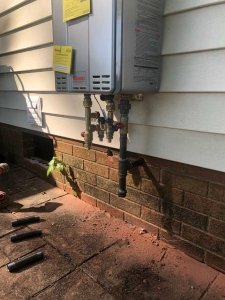 certified rinnai tankless water heater technician plumber in kings mountain