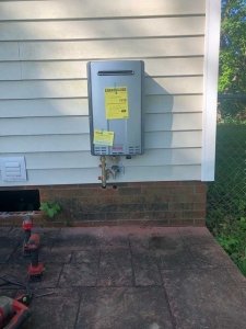 certified rinnai tankless water heater technician plumber in kings mountain